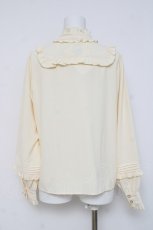 画像2: Amavel / Vintage Doll フリルブラウス F カーキ/生成り Y-26-03-16-091-CA-BL-SZ-ZY (2)