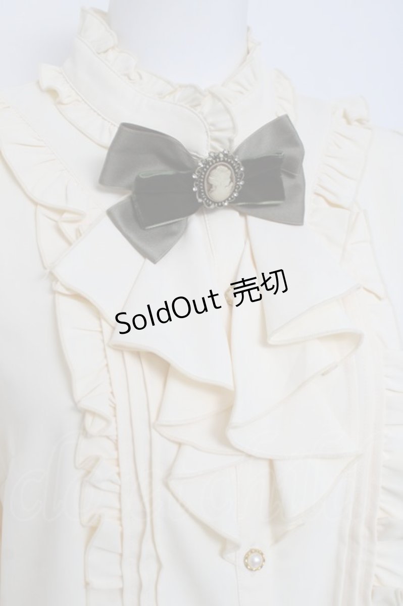 画像3: Amavel / Vintage Doll フリルブラウス F カーキ/生成り Y-26-03-16-091-CA-BL-SZ-ZY (3)