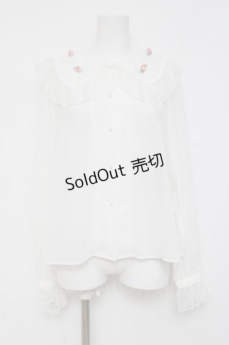 画像1: Angelic Pretty / Le Petit Roseブラウス  シロ Y-26-03-16-092-AP-BL-AS-ZY (1)