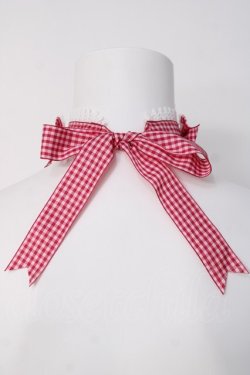 画像3: BABY, THE STARS SHINE BRIGHT / Flancesca Ribbonチョーカー  エンジ/ピンク Y-26-03-16-011-BA-ZA-SZ-ZY