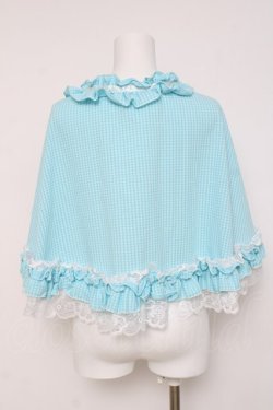 画像3: MARBLE / 千鳥柄ケープ  サックス Y-26-03-16-093-GO-ZA-SZ-ZY