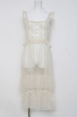 画像1: m petit by misako / TT*AOKドットリボンエプロン  生成り Y-26-03-16-094-LO-OP-SZ-ZY (1)