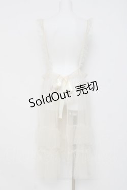 画像3: m petit by misako / TT*AOKドットリボンエプロン  生成り Y-26-03-16-094-LO-OP-SZ-ZY