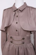 画像3: axes femme / ハイウエストフラシワンピース F モカ Y-26-03-16-098-AX-OP-SZ-ZS (3)