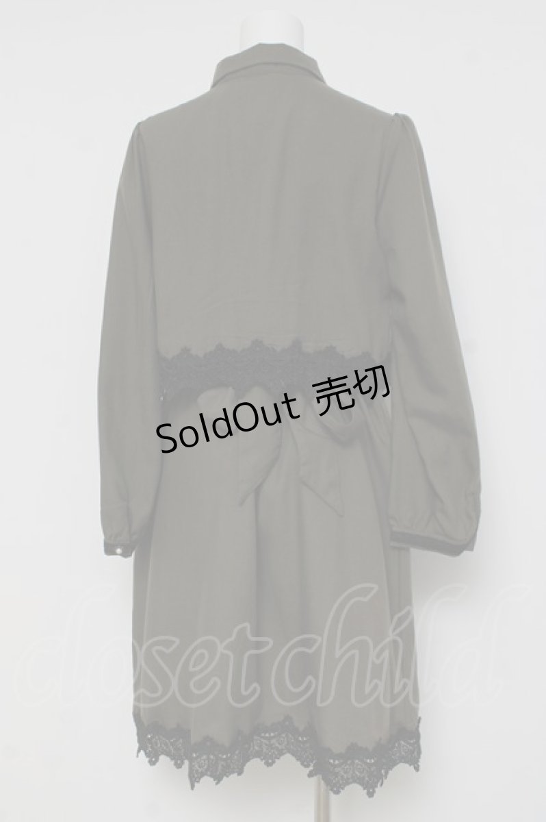 画像2: axes femme / ドッキングシャツワンピース  カーキ Y-26-03-16-099-AX-OP-SZ-ZS (2)