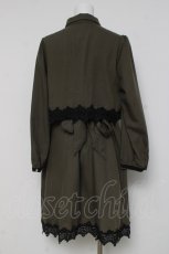 画像2: axes femme / ドッキングシャツワンピース  カーキ Y-26-03-16-099-AX-OP-SZ-ZS (2)