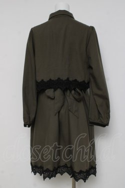 画像2: axes femme / ドッキングシャツワンピース  カーキ Y-26-03-16-099-AX-OP-SZ-ZY