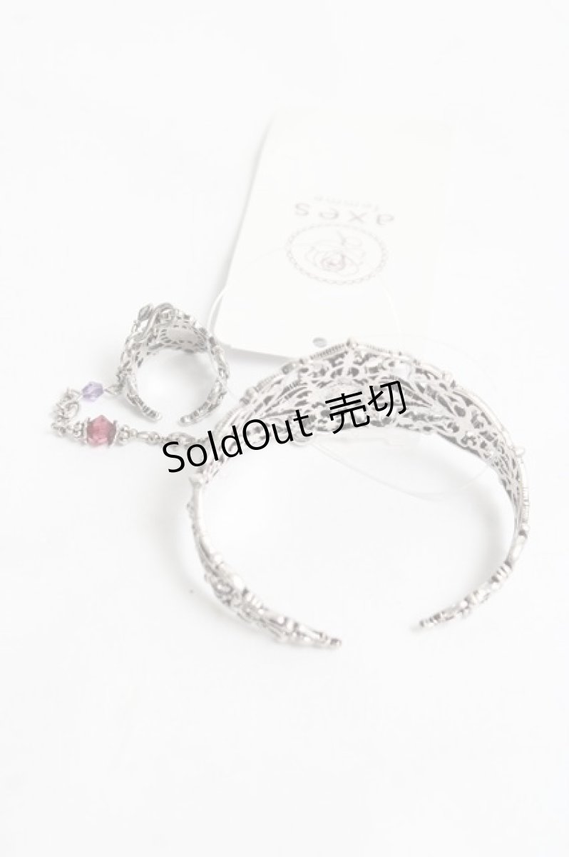 画像3: axes femme POETIQUE / アラビアンフィンガーブレスレット  シルバー Y-26-03-16-012-AX-AC-SZ-ZY (3)
