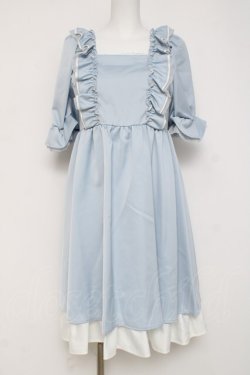 画像1: Maria pipi / SUMMER WATER DRESS 42 サックス Y-26-03-16-102-EL-OP-SZ-ZY