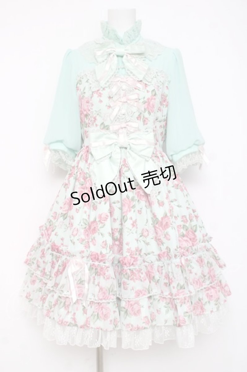 画像1: Angelic Pretty / Dramatic Roseワンピース  ミント Y-26-03-16-105-AP-OP-AS-ZY (1)