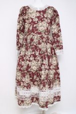 画像3: HirokoTokumine / オールドローズワンピースセット  ワイン Y-26-03-16-107-LO-OP-AS-ZY (3)