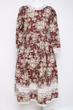 画像3: HirokoTokumine / オールドローズワンピースセット  ワイン Y-26-03-16-107-LO-OP-AS-ZY