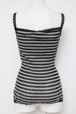 画像4: HYSTERIC GLAMOUR / ファックベアボーダーキャミ  ブラック/グレー Y-26-03-16-111-PU-TO-SZ-ZY (4)