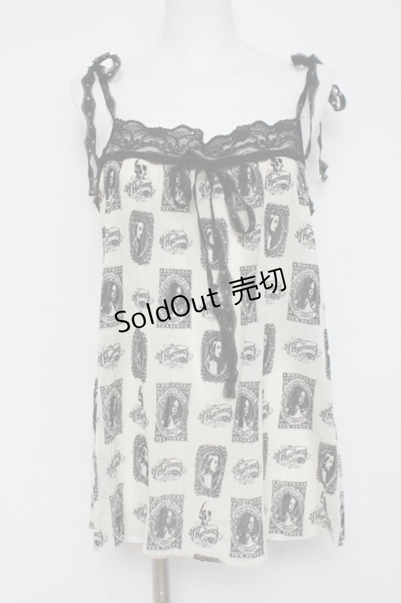 画像1: HYSTERIC GLAMOUR / スカルガールチュールトップス F オフ Y-26-03-16-112-PU-BL-SZ-ZY (1)