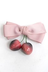 画像1: LOLITAその他(お買取対象外) / チェリーリボンクリップ  ピンク Y-26-03-16-015-LO-ZA-SZ-ZT168-F001 (1)