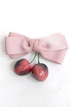 画像1: LOLITAその他(お買取対象外) / チェリーリボンクリップ  ピンク Y-26-03-16-015-LO-ZA-SZ-ZY