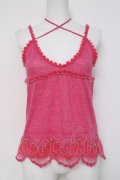 HYSTERIC GLAMOUR / ニットレースキャミ F ピンク Y-26-03-16-114-PU-TO-SZ-ZY