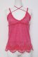 画像1: HYSTERIC GLAMOUR / ニットレースキャミ F ピンク Y-26-03-16-114-PU-TO-SZ-ZY (1)
