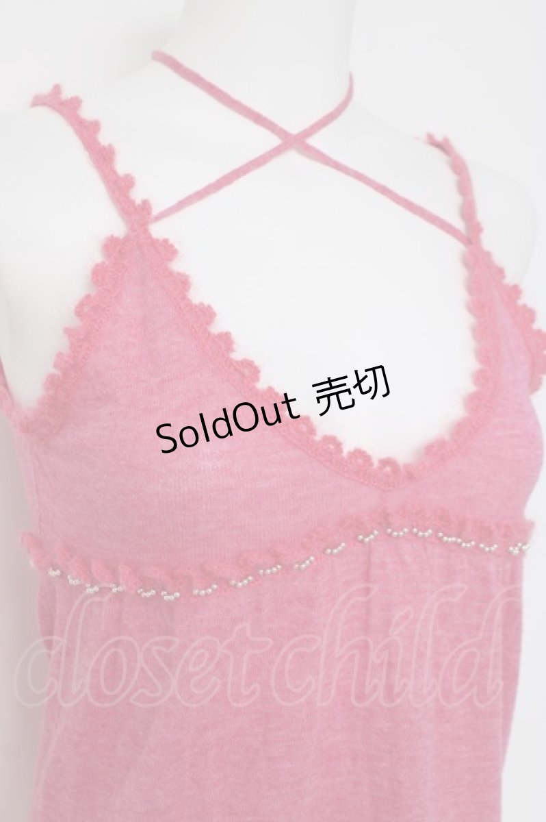 画像4: HYSTERIC GLAMOUR / ニットレースキャミ F ピンク Y-26-03-16-114-PU-TO-SZ-ZY (4)