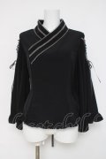 metamorphose / 着物合わせ風ブラウス  黒 Y-26-03-16-115-ME-BL-AS-ZY