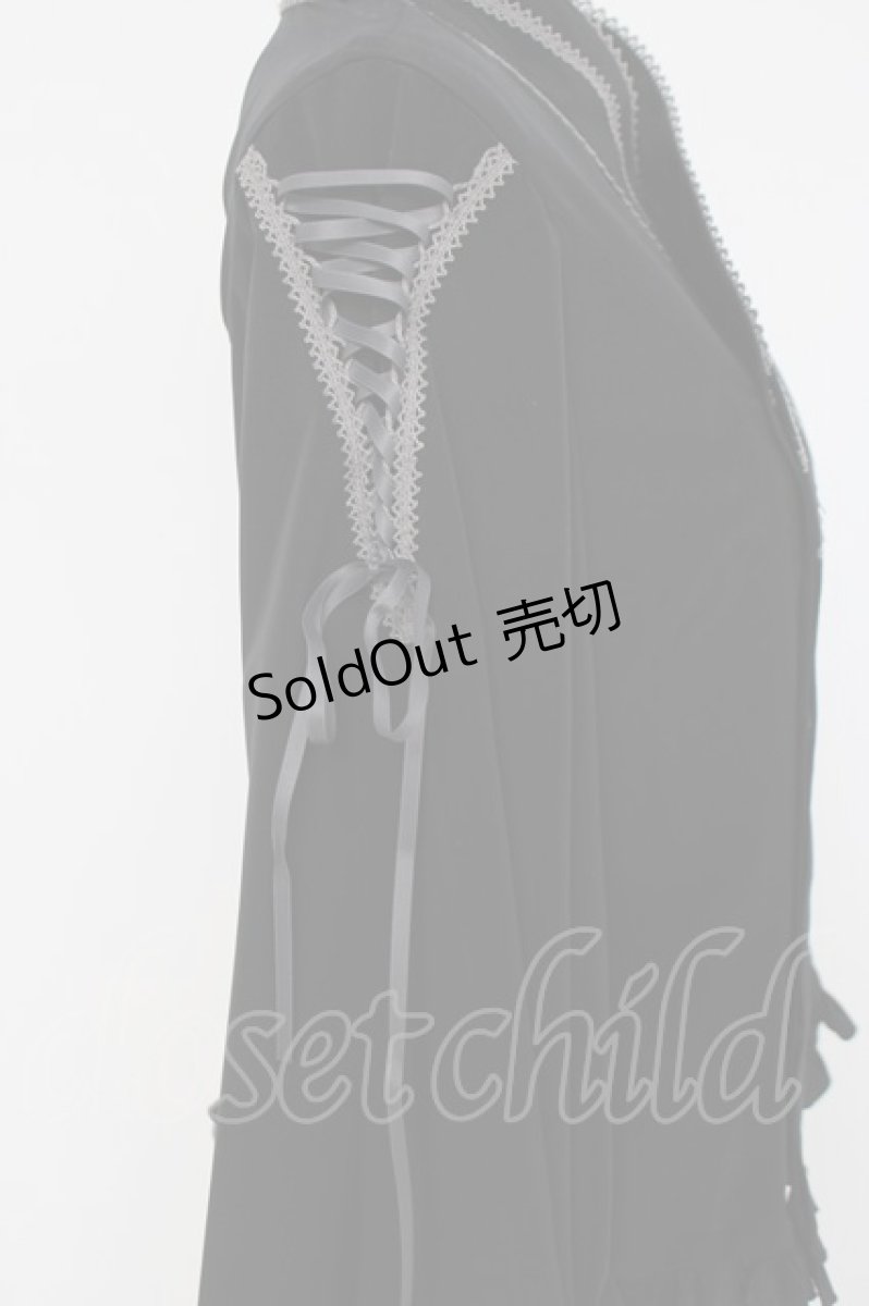 画像3: metamorphose / 着物合わせ風ブラウス  黒 Y-26-03-16-115-ME-BL-AS-ZY (3)