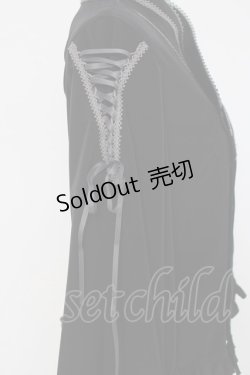 画像3: metamorphose / 着物合わせ風ブラウス  黒 Y-26-03-16-115-ME-BL-AS-ZY