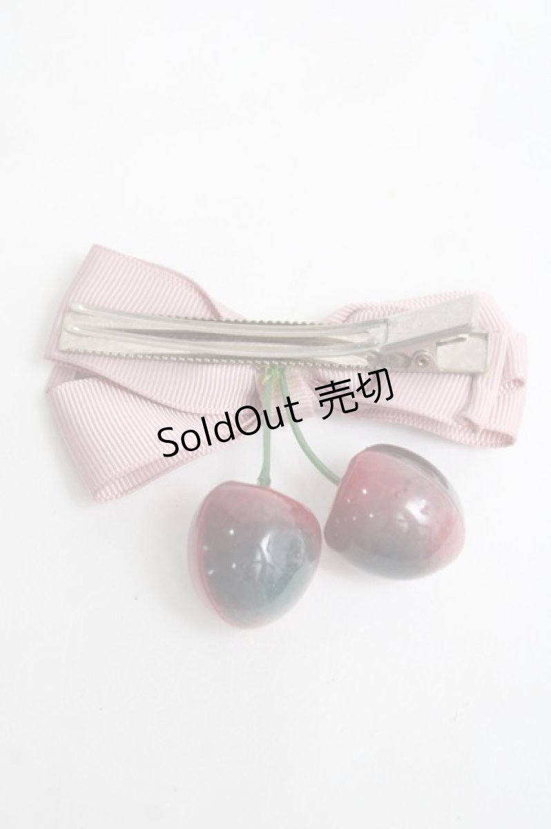 画像2: LOLITAその他(お買取対象外) / チェリーリボンクリップ  ピンク Y-26-03-16-015-LO-ZA-SZ-ZT168-F001 (2)