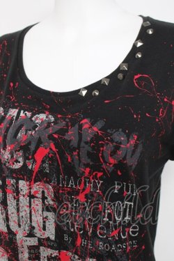 画像3: SEX POT ReVeNGe / 飛沫pt半袖カットソー  黒 Y-26-03-16-117-SP-TO-SZ-ZY