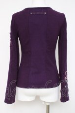 画像3: Ozz On / 菊刺繍チャイナボタントップス  紫 Y-26-03-16-118-OO-TO-SZ-ZY (3)