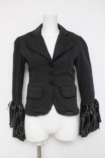 画像1: Drug Honey / レザー姫袖ジャケット  黒 Y-26-03-16-121-PU-JA-SZ-ZY (1)