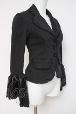 画像2: Drug Honey / レザー姫袖ジャケット  黒 Y-26-03-16-121-PU-JA-SZ-ZY (2)