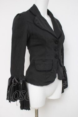 画像2: Drug Honey / レザー姫袖ジャケット  黒 Y-26-03-16-121-PU-JA-SZ-ZY