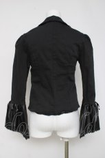 画像3: Drug Honey / レザー姫袖ジャケット  黒 Y-26-03-16-121-PU-JA-SZ-ZY (3)