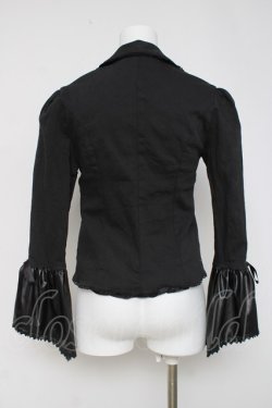 画像3: Drug Honey / レザー姫袖ジャケット  黒 Y-26-03-16-121-PU-JA-SZ-ZY