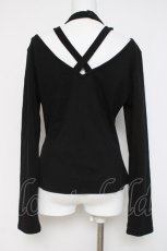 画像3: DARK IN LOVE / チョーカーデザインカットソー  黒 Y-26-03-16-122-PU-TO-SZ-ZY (3)