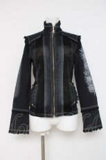 画像1: Ozz On / 袖刺繍デニムジャケット  インディゴ Y-26-03-16-123-OO-JA-SZ-ZY (1)