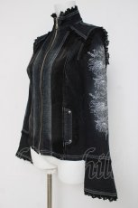 画像2: Ozz On / 袖刺繍デニムジャケット  インディゴ Y-26-03-16-123-OO-JA-SZ-ZY (2)
