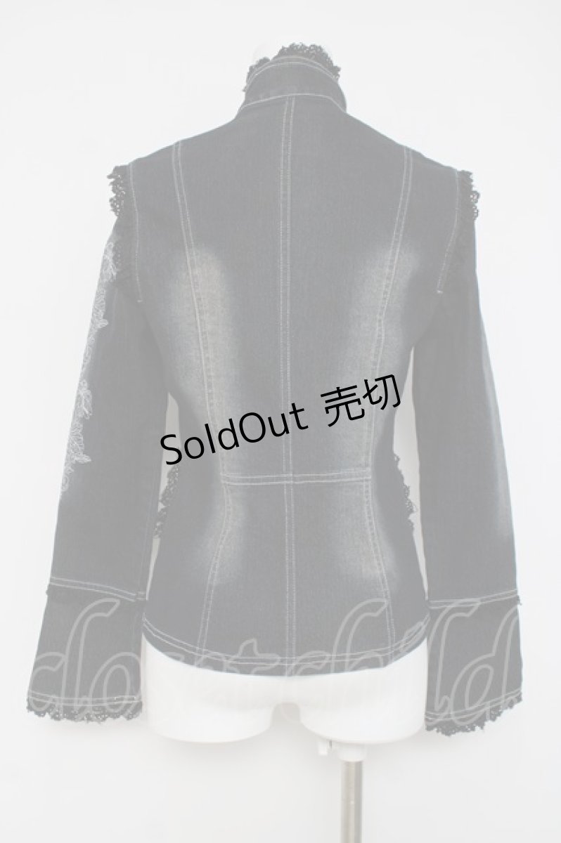 画像3: Ozz On / 袖刺繍デニムジャケット  インディゴ Y-26-03-16-123-OO-JA-SZ-ZY (3)