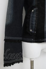 画像4: Ozz On / 袖刺繍デニムジャケット  インディゴ Y-26-03-16-123-OO-JA-SZ-ZY (4)