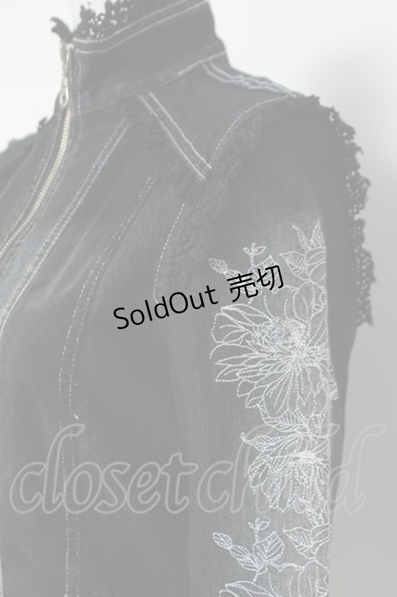 画像5: Ozz On / 袖刺繍デニムジャケット  インディゴ Y-26-03-16-123-OO-JA-SZ-ZY (5)