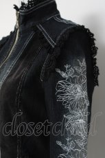 画像5: Ozz On / 袖刺繍デニムジャケット  インディゴ Y-26-03-16-123-OO-JA-SZ-ZY (5)