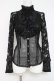 画像1: Ozz On / レース×メッシュブラウス  黒 Y-26-03-16-125-OO-BL-SZ-ZY (1)