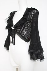 画像2: Ozz On / レースフリルボレロ  黒 Y-26-03-16-126-OO-TO-SZ-ZY (2)