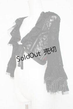 画像2: Ozz On / レースフリルボレロ  黒 Y-26-03-16-126-OO-TO-SZ-ZY