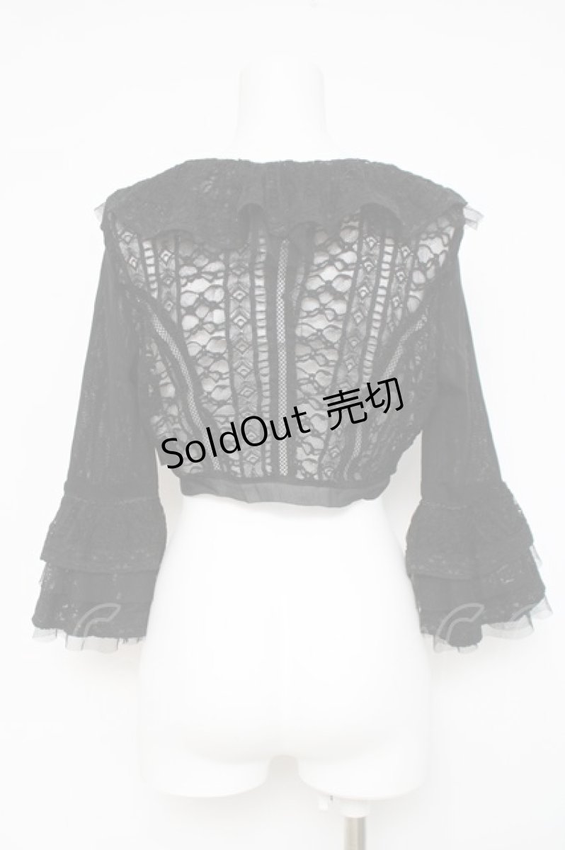 画像3: Ozz On / レースフリルボレロ  黒 Y-26-03-16-126-OO-TO-SZ-ZY (3)