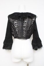 画像3: Ozz On / レースフリルボレロ  黒 Y-26-03-16-126-OO-TO-SZ-ZY (3)