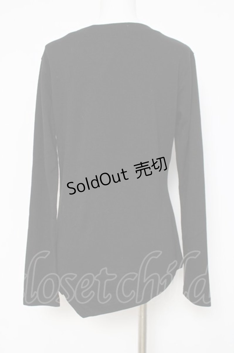 画像3: Rozen Kavalier / 胸元クロスプリントプルオーバー  黒 Y-26-03-16-127-OO-TO-SZ-ZY (3)