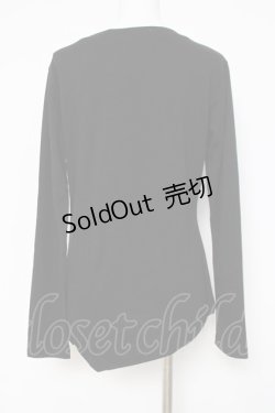 画像3: Rozen Kavalier / 胸元クロスプリントプルオーバー  黒 Y-26-03-16-127-OO-TO-SZ-ZY