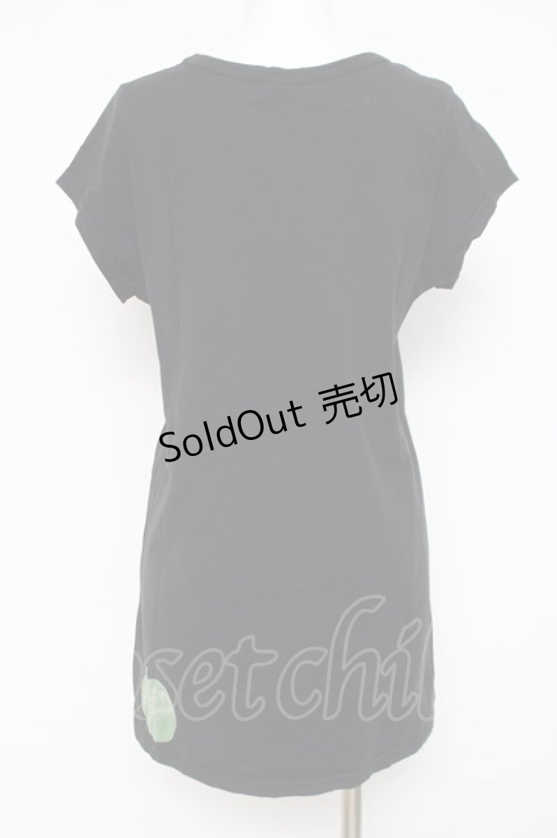 画像2: HYSTERIC GLAMOUR / APPLE GIRL 半袖Tシャツ F ブラック Y-26-03-16-128-PU-TO-SZ-ZY (2)