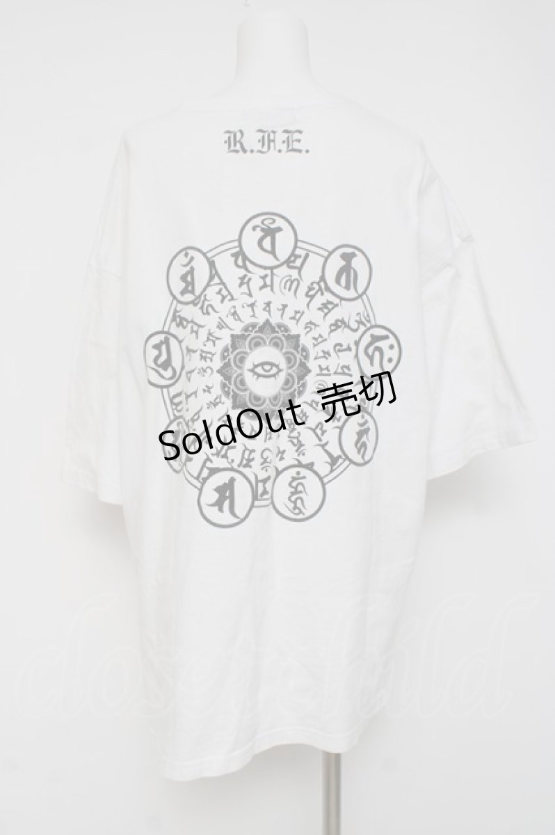 画像2: REFLEM / 勅令プリンターTEE F ホワイト Y-26-03-16-129-PU-TO-SZ-ZY (2)